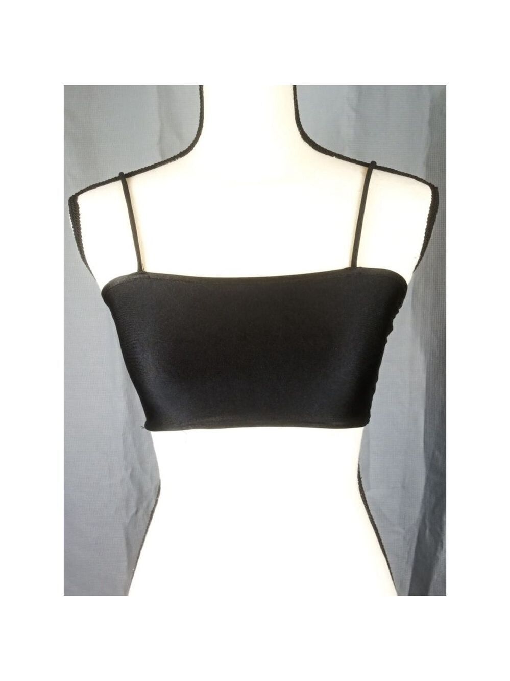 Adika black bikini top, size S
